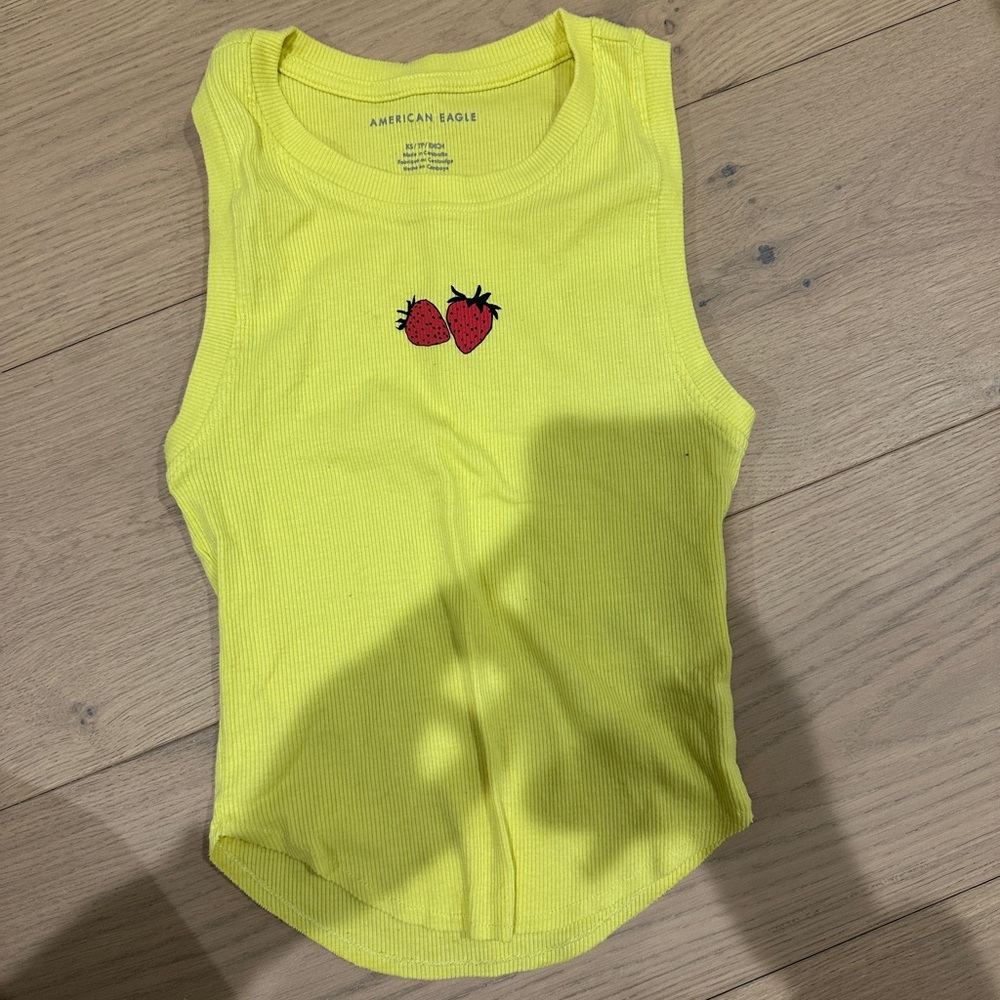 American Eagle Outfitters Yellow Tank Top